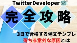 twitterのAPI審査期間は3日で通る?合格例文でも3回落ちた1つの原因【完全攻略】